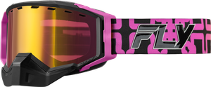 Fly Racing - Zone Snow Hi-vis/pink/black W/rose Gold Mirror/amber Lens - 37-50292