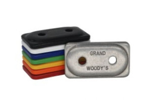 Woodys - Double Grand Digger Support Plates Powder Coated Blue (48) - ADG-3795-48
