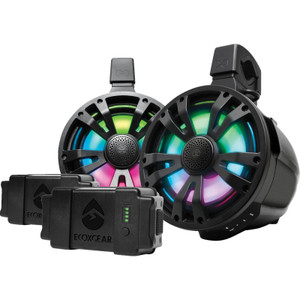 Sound Extreme By - Tower Speakers 2-pk 8 Spkr 2 Amp Speakers + 2 Batteries Blk - SEI-ETAMPBAT7701
