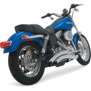Vance & Hines - Big Radius 2-into-2 Exhaust - Chrome - Dyna - 26008