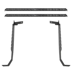 Rigid Industries 2024-2027 Chevy Silverado 2500 Hd/3500 Hd / Gmc Sierra 2500 Hd/3500 Hd Sr-series 40" Behind The Grille Light Bar Kit (spot Midnight) (pair)