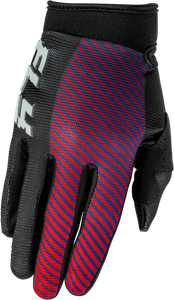 Fly Racing - Youth F-16 Gloves Black/red/purple Ym - 379-211YM
