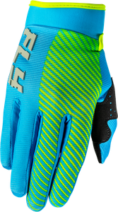 Fly Racing - Youth F-16 Gloves Blue/hi-vis Ys - 379-213YS