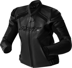 Rst - Womens S1 D3o Leather Jacket Black/black Lg - 103626BLK-14