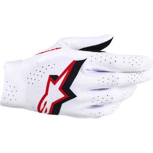 Alpinestars - Gloves Mx S-tech Wht/blk/fr Rd 4x - 3560526-2063-4X