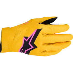 Alpinestars - Gloves Mx S-tech Gld/blk/fl Pnk S - 3560526-5005-S