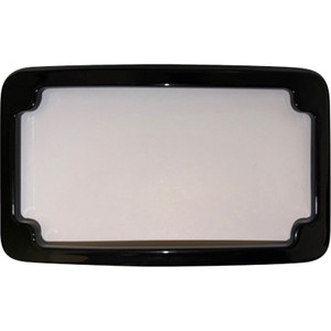 Cycle Visions - License Plate Frame - Curved - Black - No Light - Unv - CV4618B