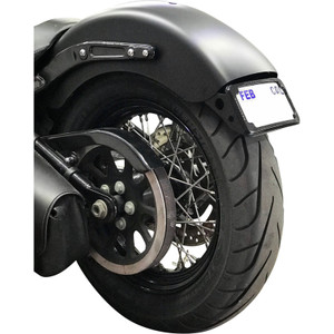 Cycle Visions - License Plate Relocation Kit W/slick Signal - Chr - Fxsb - CV4656