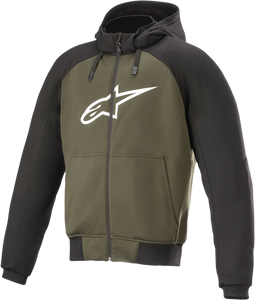 Alpinestars - Chrome Hoodie - Black/Green - 4XL - Chrome Hoodie - 4200918-1681-4X