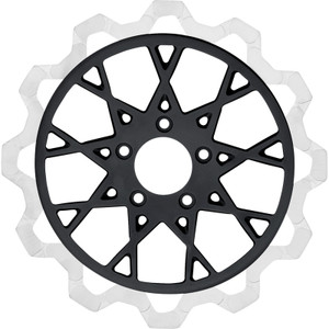 Lyndall Racing Brakes Llc - Brake Rotor - Frnt -bowtie Mchn 13"blk Gemini Cntr - Tour - 4005-5101