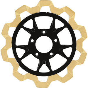 Lyndall Racing Brakes Llc - Brake Rotor - Frnt - Bowtie Gld 11.8 - Blk B-52 Ctr - Dyna - 4203-1158