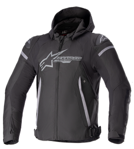 Alpinestars - Zaca Waterproof Jacket - Black/Gray - Small - Zaca Waterproof Jacket - 3206423-111-S