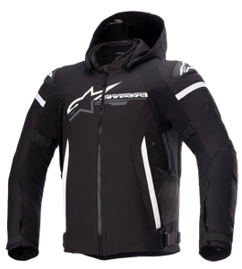 Alpinestars - Zaca Waterproof Jacket - Black/White - XL - Zaca Waterproof Jacket - 3206423-12-XL