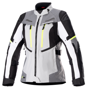 Alpinestars - Stella Bogota Drystar Jacket - Gray/White - Small - Stella Bogota Drystar Jacket - 3217023-9037-S