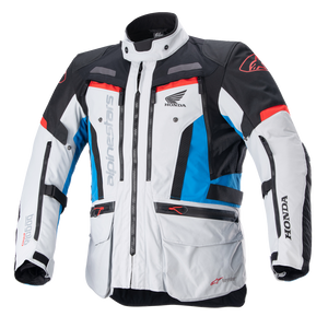 Alpinestars - Honda Bogotà Pro Drystar Jacket - Gray/Black/Red/Blue - Small - Bogota Pro Jacket - 3206723-9173-S
