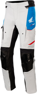 Alpinestars - Honda Andes v3 Drystar Pants - Gray/Blue/Red - Medium - Honda Andes v3 Drystar Pants - 3227421-9173-M