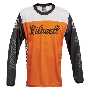 Biltwell - Good Times Jersey - Orange/Black - Large - Good Times Jersey - 8120-087-004