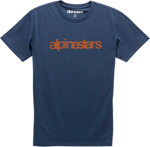 Alpinestars - Heritage Word T-Shirt - Navy/Red - Medium - Heritage Word T-Shirt - 1210730067030M