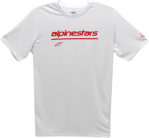 Alpinestars - Tech Line Up Performance T-Shirt - White - Large - Tech Line Up Performance T-Shirt - 121173800020L