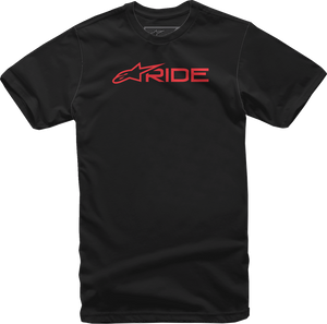 Alpinestars - Ride 3.0 T-Shirt - Black/Red - Medium - Ride 3.0 T-Shirt - 1232-722001030M