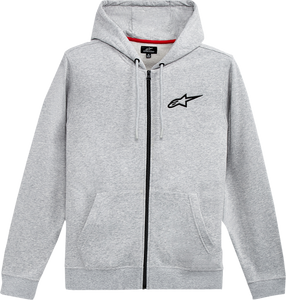 Alpinestars - Ageless Zip Hoodie - Heather Gray/Black - Medium - Ageless Zip Hoodie - 1212-536001126M