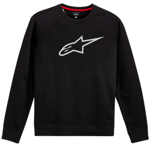Alpinestars - Ageless Crew Fleece - Black/Gray - Medium - Ageless Crew Fleece - 1212513221011M
