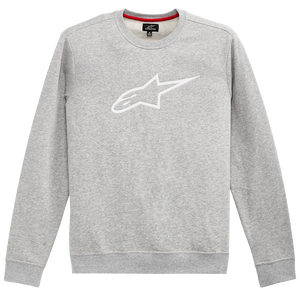 Alpinestars - Ageless Crew Fleece - Heather Gray/White - 2XL - Ageless Crew Fleece - 12125132211262X