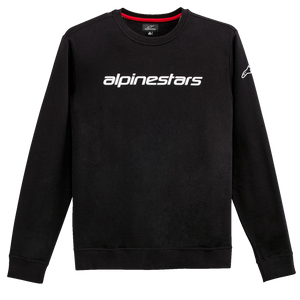 Alpinestars - Linear Crew Fleece - Black/White - Large - Linear Crew Fleece - 1212513241020L