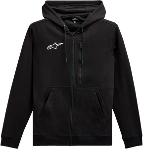 Alpinestars - Asymmetrical Zip-up Hoodie - Black - 2XL - Asymmetrical Zip-up Hoodie - 12135103010XXL