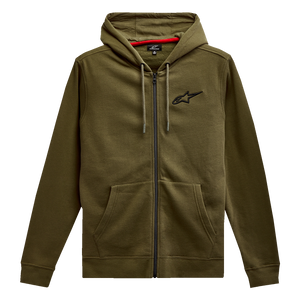 Alpinestars - Ageless Zip Hoodie - Military/Black - Large - Ageless Zip Hoodie - 1212536006910L