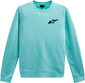 Alpinestars - Ageless Crew Fleece - Aqua - Medium - Ageless Crew Fleece - 1232510207206M