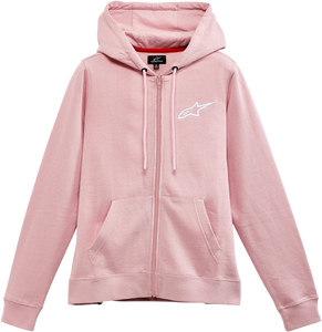 Alpinestars - Women's Ageless Zip Hoodie - Pink/White - Small - Women's Ageless Zip Hoodie - 1232518003110S