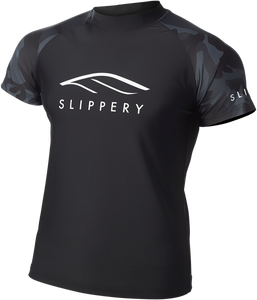 Slippery - Rashguard Short Sleeve Underwear - Black/Camo - Small - Rashguard Underwear - 3250-0136