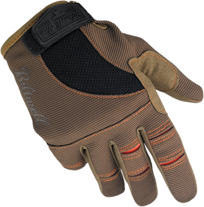 Biltwell - Moto Gloves - Brown/Orange - Small - Moto Gloves - 1501-0206-002