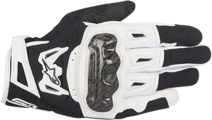 Alpinestars - SMX-2 Air Carbon V2 Gloves - Black/White - Small - SMX-2 Air Carbon V2 Gloves - 3567717-12-S
