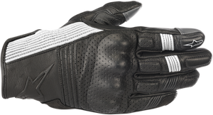 Alpinestars - Mustang V2 Gloves - Black/White - Large - Mustang V2 Gloves - 3566118-12-L