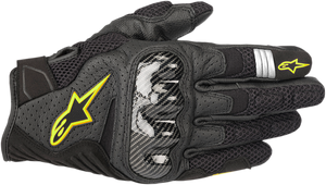 Alpinestars - SMX-1 Air V2 Gloves - Black/Fluo Yellow - 3XL - SMX-1 Air V2 Gloves - 3570518-155-3X
