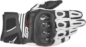 Alpinestars - SPX AC V2 Gloves - Black/White - Medium - SPX AC Gloves - 3567319-12-M
