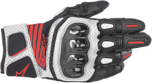 Alpinestars - SPX AC V2 Gloves - Black/White/Fluo Red - XL - SPX AC Gloves - 3567319-1231-XL