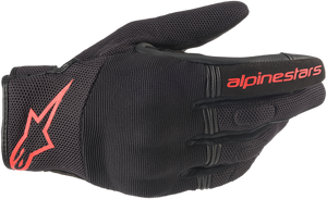 Alpinestars - Copper Gloves - Black/Fluo Red - 2XL - Copper Gloves - 3568420-1030-2X