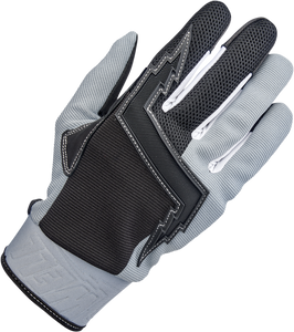 Biltwell - Baja Gloves - Gray/Black - Large - Baja Gloves - 1508-1101-304