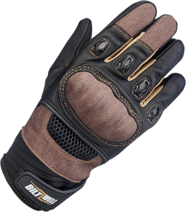 Biltwell - Bridgeport Gloves - Chocolate/Black - Medium - Bridgeport Gloves - 1509-0201-303