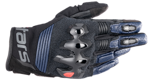 Alpinestars - Halo Gloves - Dark Blue/Black - Small - Halo Leather Gloves - 3504822-7109-S