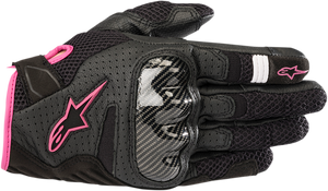 Alpinestars - Stella SMX-1 Air V2 Gloves - Black/Fuchsia - XS - Stella SMX-1 Air V2 Gloves - 3590518-1039-XS