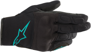 Alpinestars - Stella S-Max Drystar Gloves - Black/Teal - XL - Stella S-Max Gloves - 3537620-1170-XL