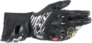 Alpinestars - GP Tech v2 Gloves - Black/White - Medium - GP Tech v2 Gloves - 3556622-12-M
