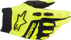 Alpinestars - Full Bore Gloves - Fluo Yellow/Black - 2XL - Full Bore Gloves - 3563622-551-2X