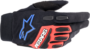 Alpinestars - Full Bore XT Gloves - Black/Bright Red/Blue - XL - Full Bore XT Gloves - 3563623-1317-XL