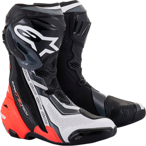Alpinestars - Supertech V Boots - Black/Red/White/Gray - US 12.5 / EU 48 - Supertech V Boots - 2220121-1329-48