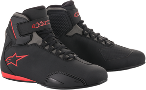Alpinestars - Sektor Shoes - Black/Gray/Red - US 14 - Sektor Shoes - 251551813114